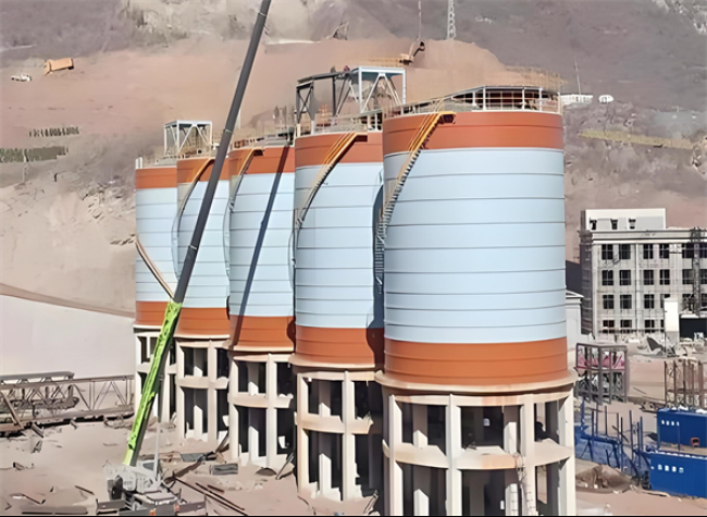 田家庵高架钢板仓